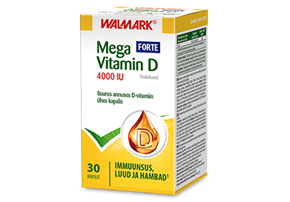 Walmark Mega Vitamin D 4000IU Forte kapslid